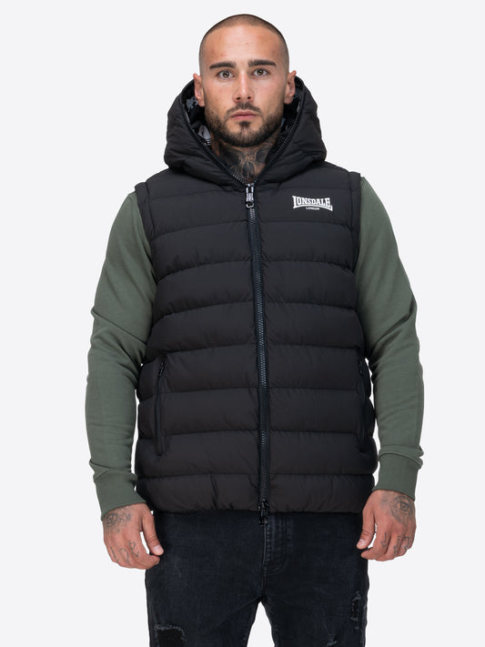 Lonsdale 117783 Lydford Kupuzenweste Schwarz