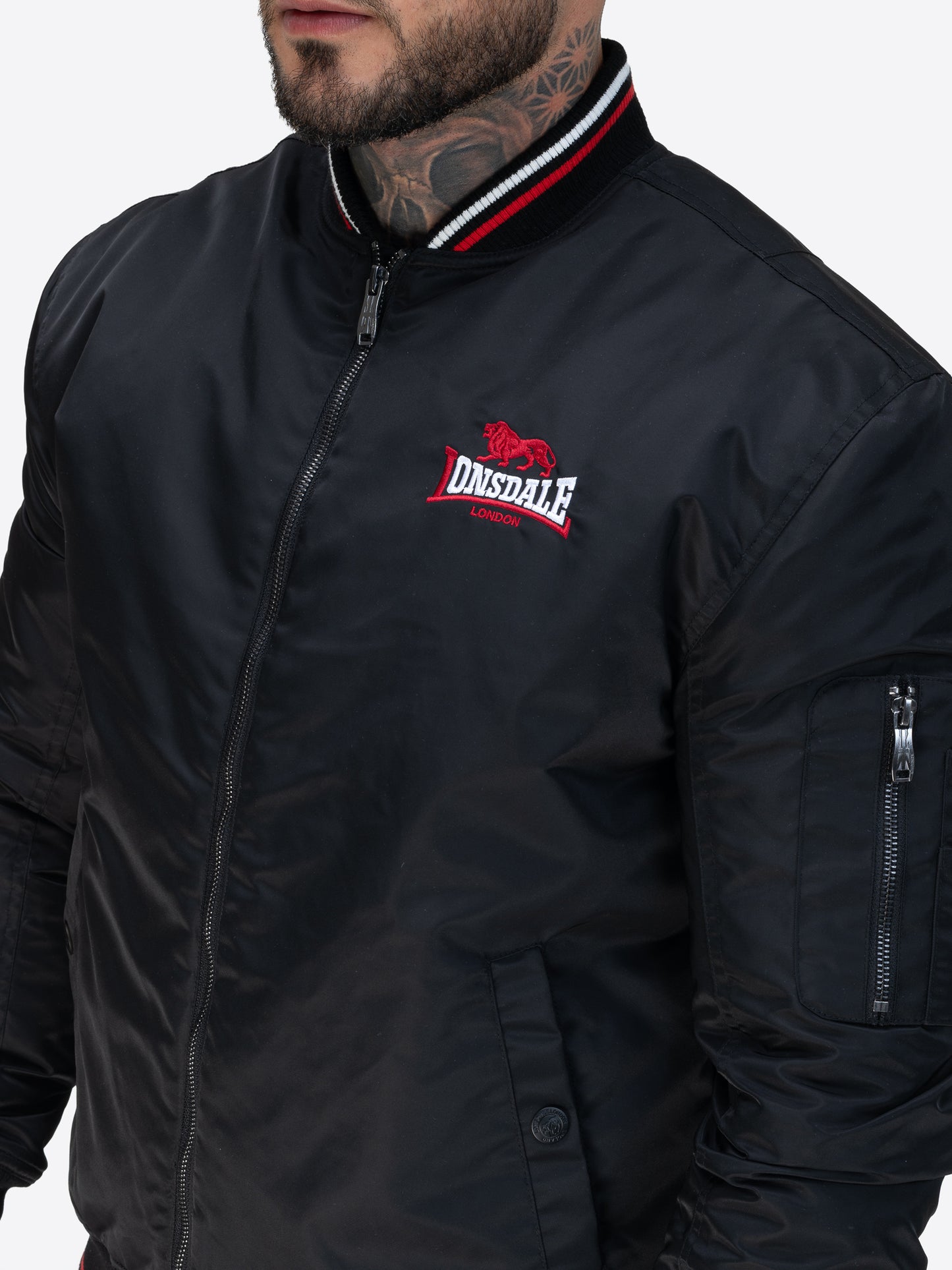 Lonsdale 117785 Carey Jacke Schwarz