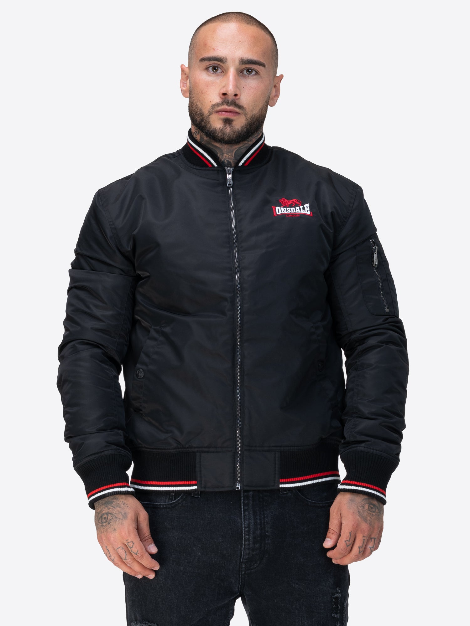 Lonsdale 117785 Carey Jacke Schwarz