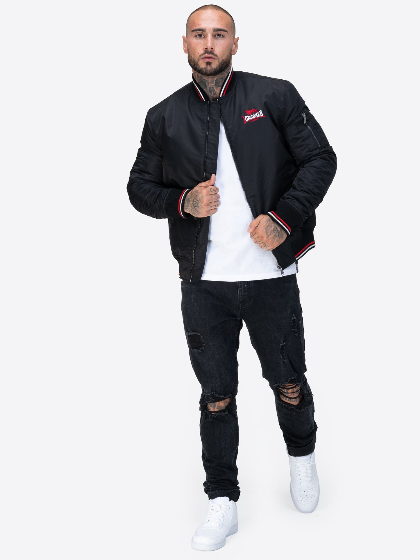 Lonsdale 117785 Carey Jacke Schwarz