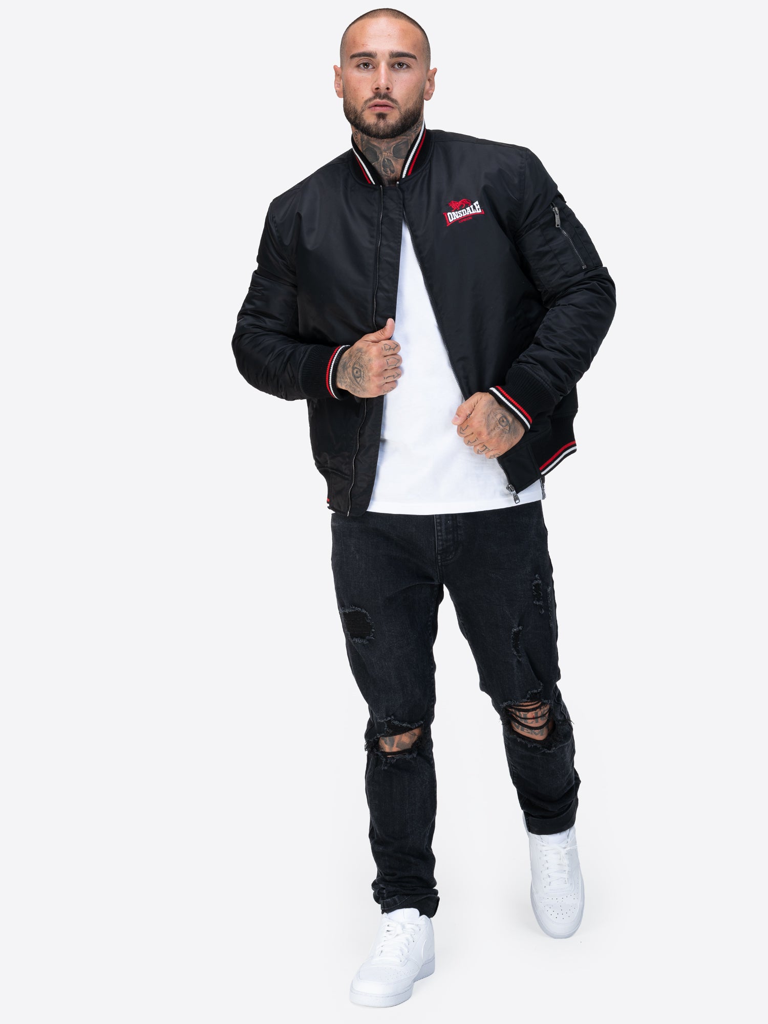 Lonsdale 117785 Carey Jacke Schwarz