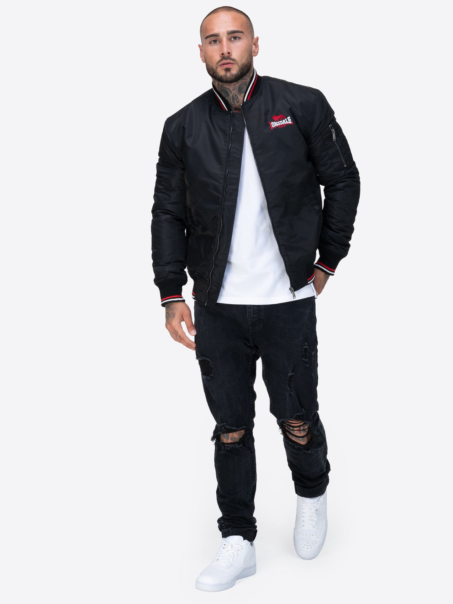 Lonsdale 117785 Carey Jacke Schwarz