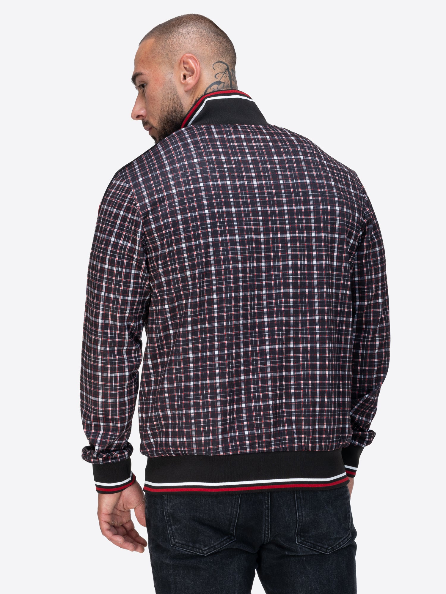 Lonsdale 117790 Whelley Trainingsjacke Schwarz/Rot/Weiss