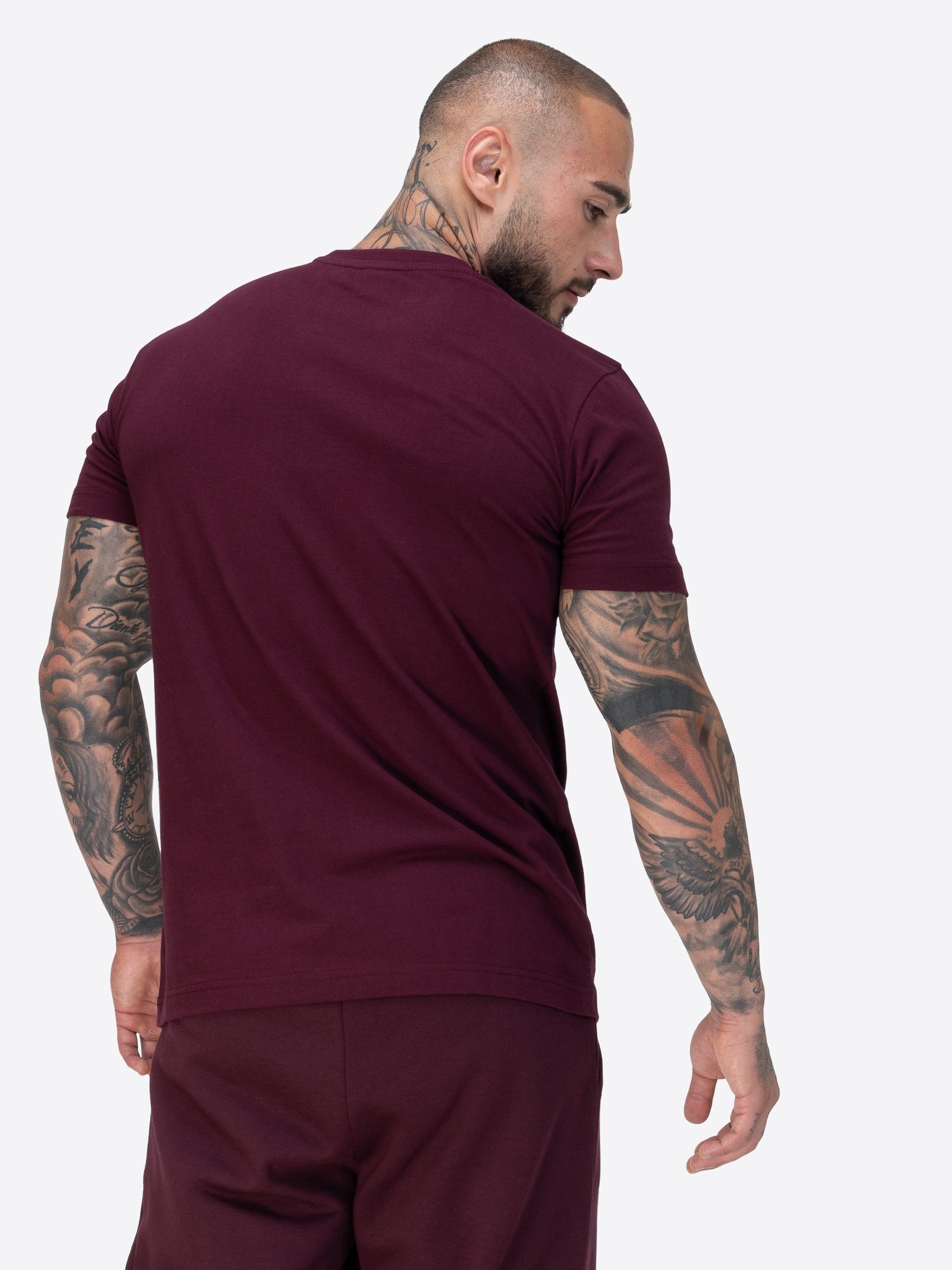 Lonsdale 117792 Dukinfield T-Shirt - Oxblood