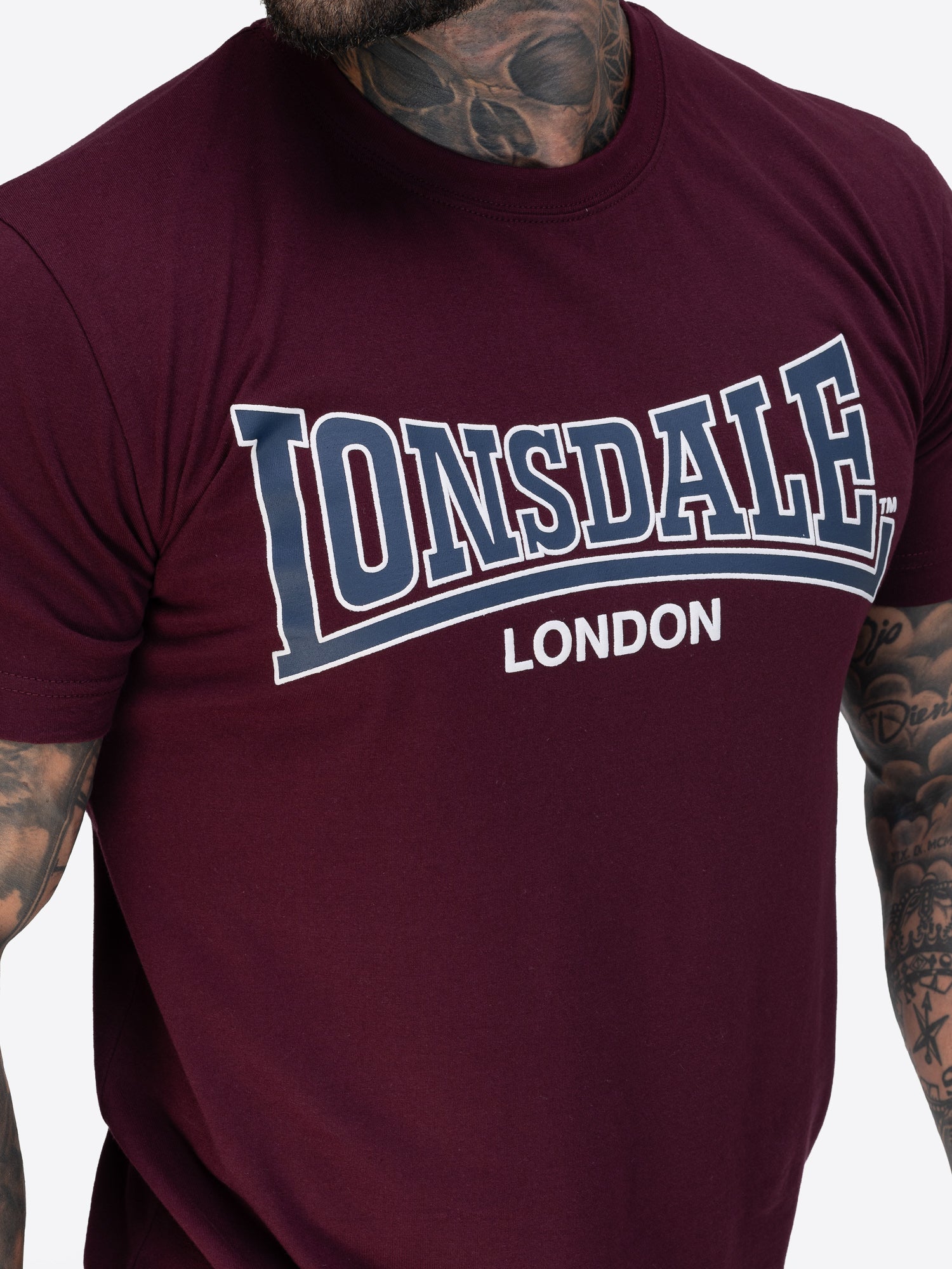 Lonsdale 117792 Dukinfield T-Shirt - Oxblood