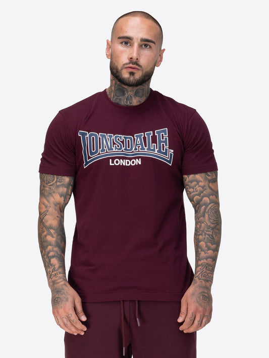 Lonsdale 117792 Dukinfield T-Shirt - Oxblood
