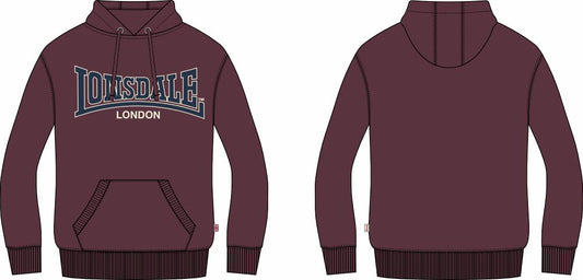 Lonsdale 117793 Sellan Hoodie Oxblood