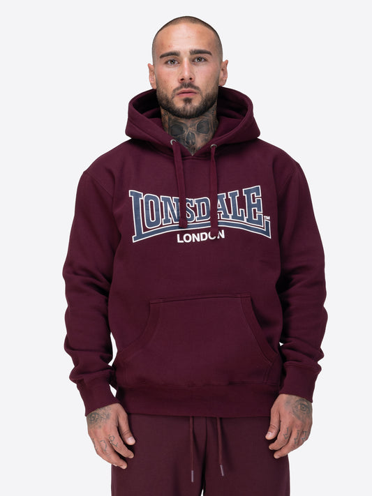 Lonsdale 117793 Sellan Hoodie Oxblood