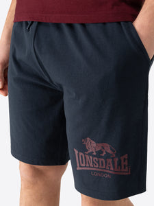 Lonsdale 117794 Maist T-Shirt & Shorts Set Oxblood/ Dark Navy