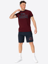 Laden Sie das Bild in den Galerie-Viewer, Lonsdale 117794 Maist T-Shirt &amp; Shorts Set Oxblood/ Dark Navy
