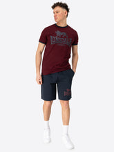 Laden Sie das Bild in den Galerie-Viewer, Lonsdale 117794 Maist T-Shirt &amp; Shorts Set Oxblood/ Dark Navy
