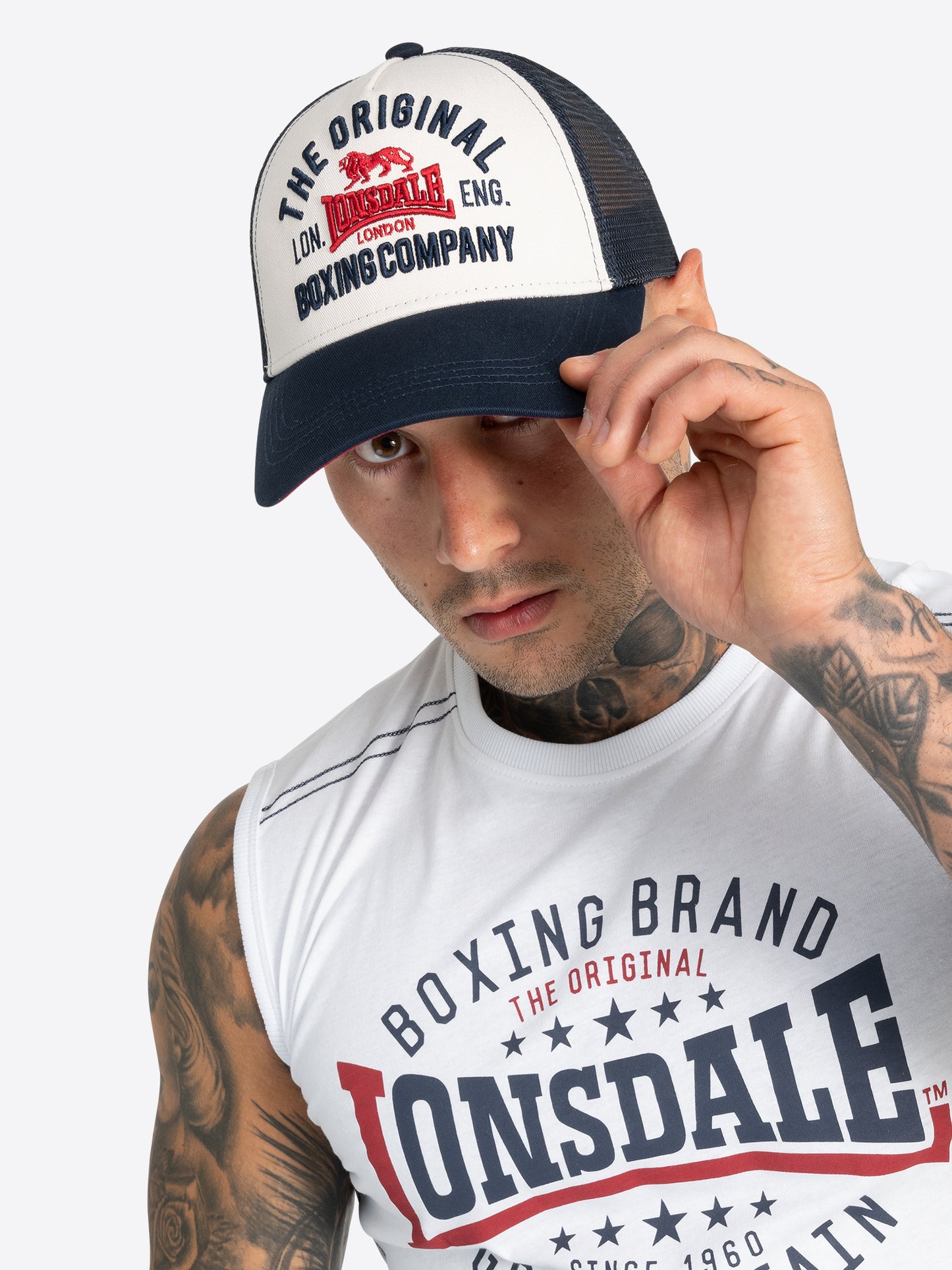 Lonsdale 117796 Larne Cap Ecru