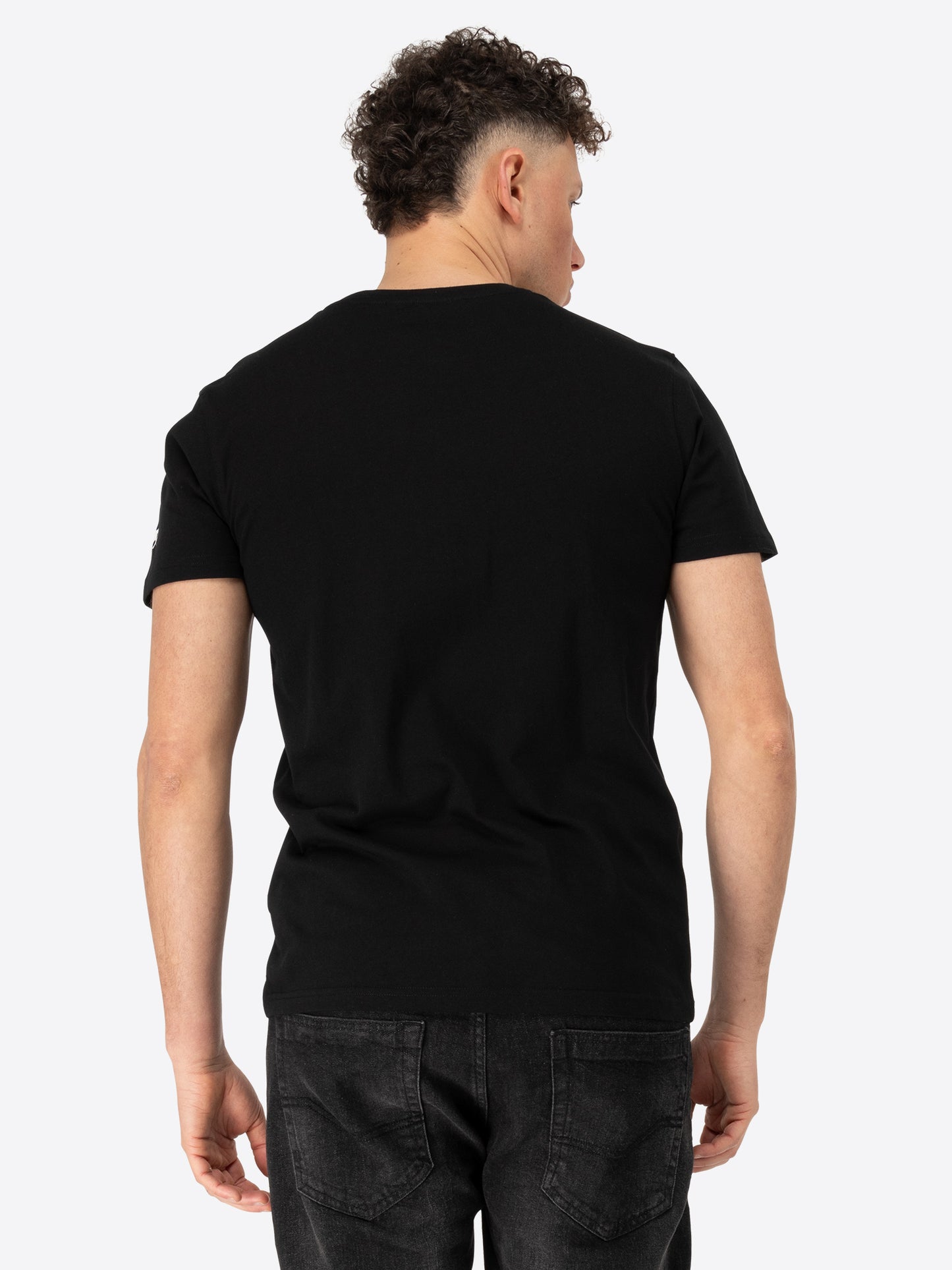 Lonsdale 117797 Yarnbrook Doppelpack T-Shirt - Schwarz/Weiss