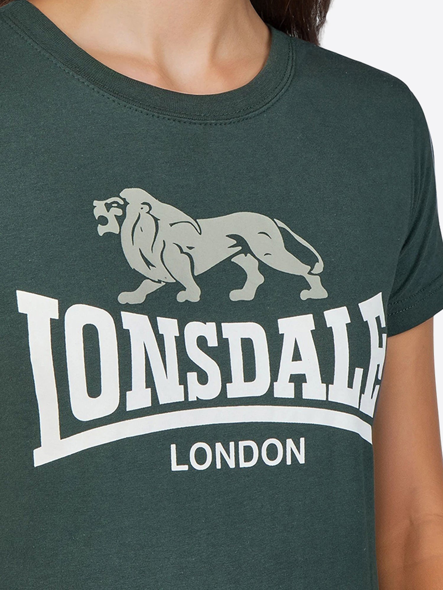 Lonsdale Damen-T-Shirt mit Logo-Druck auf der Vorderseite
