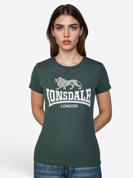 Lonsdale Damen-T-Shirt mit Logo-Druck auf der Vorderseite