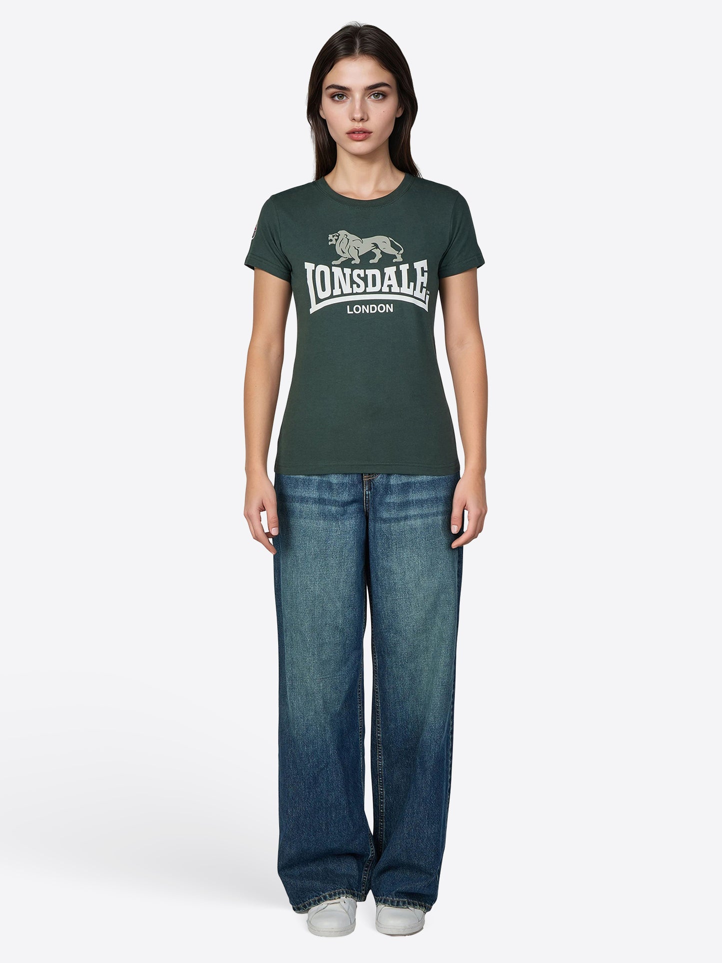 Lonsdale Damen-T-Shirt mit Logo-Druck auf der Vorderseite