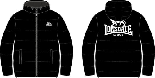 Lonsdale 117819 Trover Kupuzenswinterjacke Schwarz