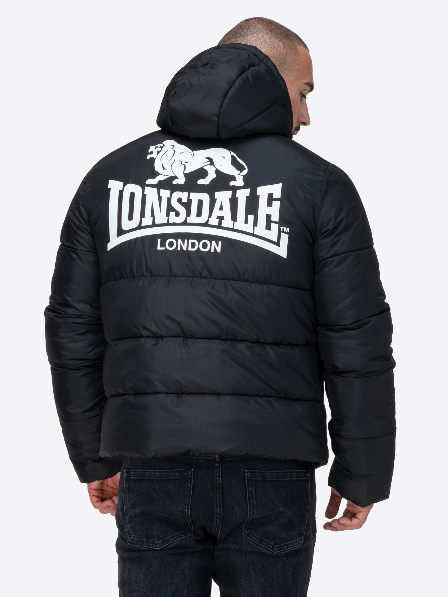 Lonsdale 117819 Trover Kupuzenswinterjacke Schwarz