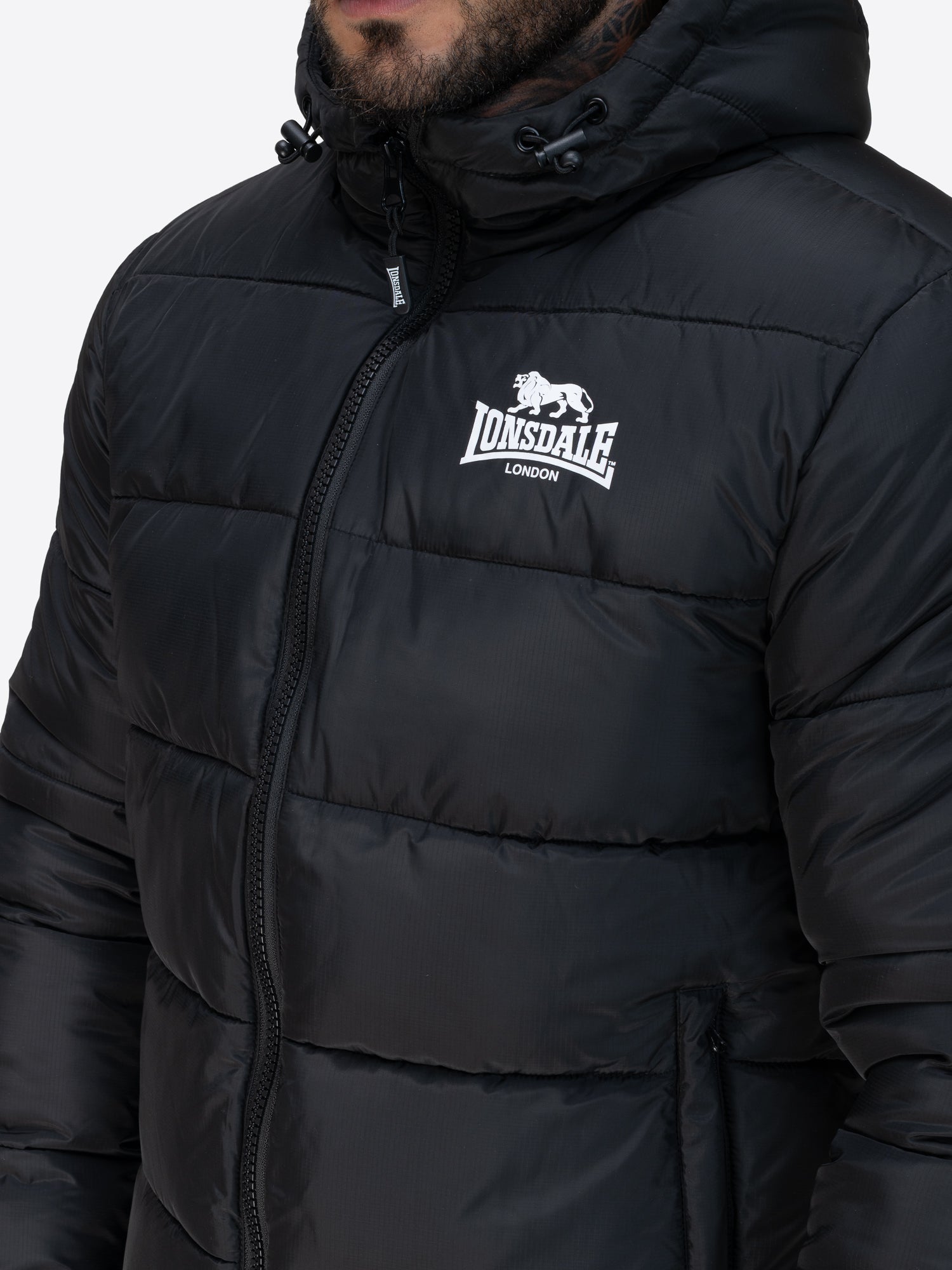 Lonsdale 117819 Trover Kupuzenswinterjacke Schwarz