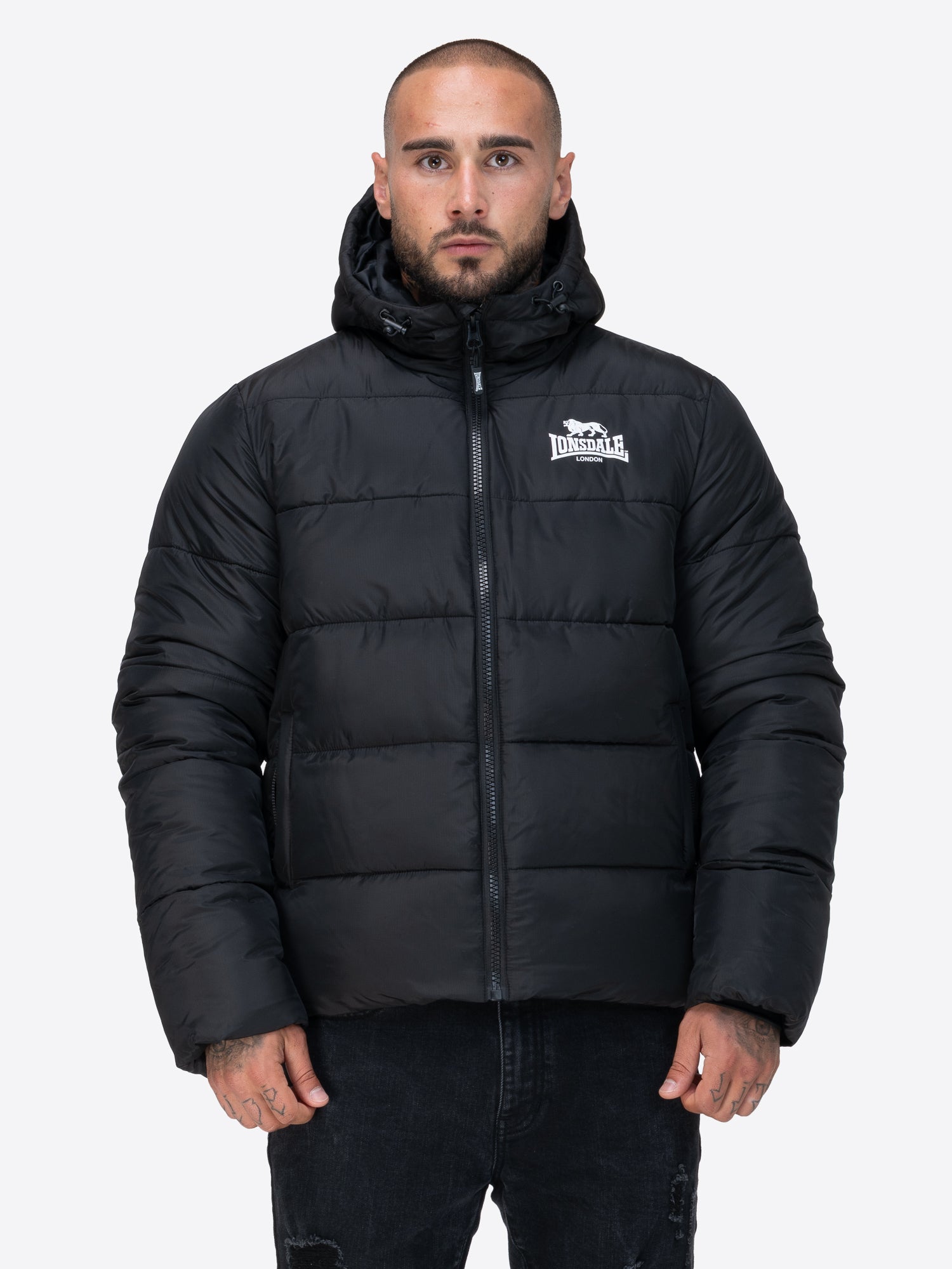 Lonsdale 117819 Trover Kupuzenswinterjacke Schwarz