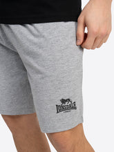 Laden Sie das Bild in den Galerie-Viewer, Lonsdale 117820 Claremorris Singlet &amp; Shorts Set Schwarz/Marl Grey
