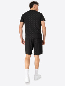 Lonsdale 117822 Prestwood Funktionsshirt & Shorts Set Schwarz