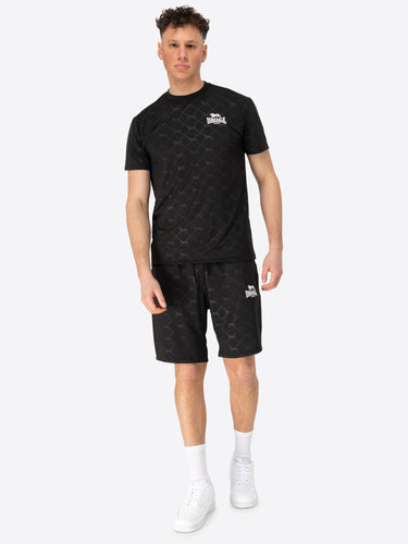 Lonsdale 117822 Prestwood Funktionsshirt & Shorts Set Schwarz