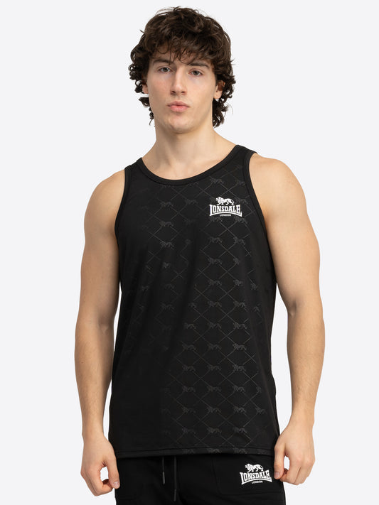 Lonsdale 117823 Funktionssinglet  Schwarz