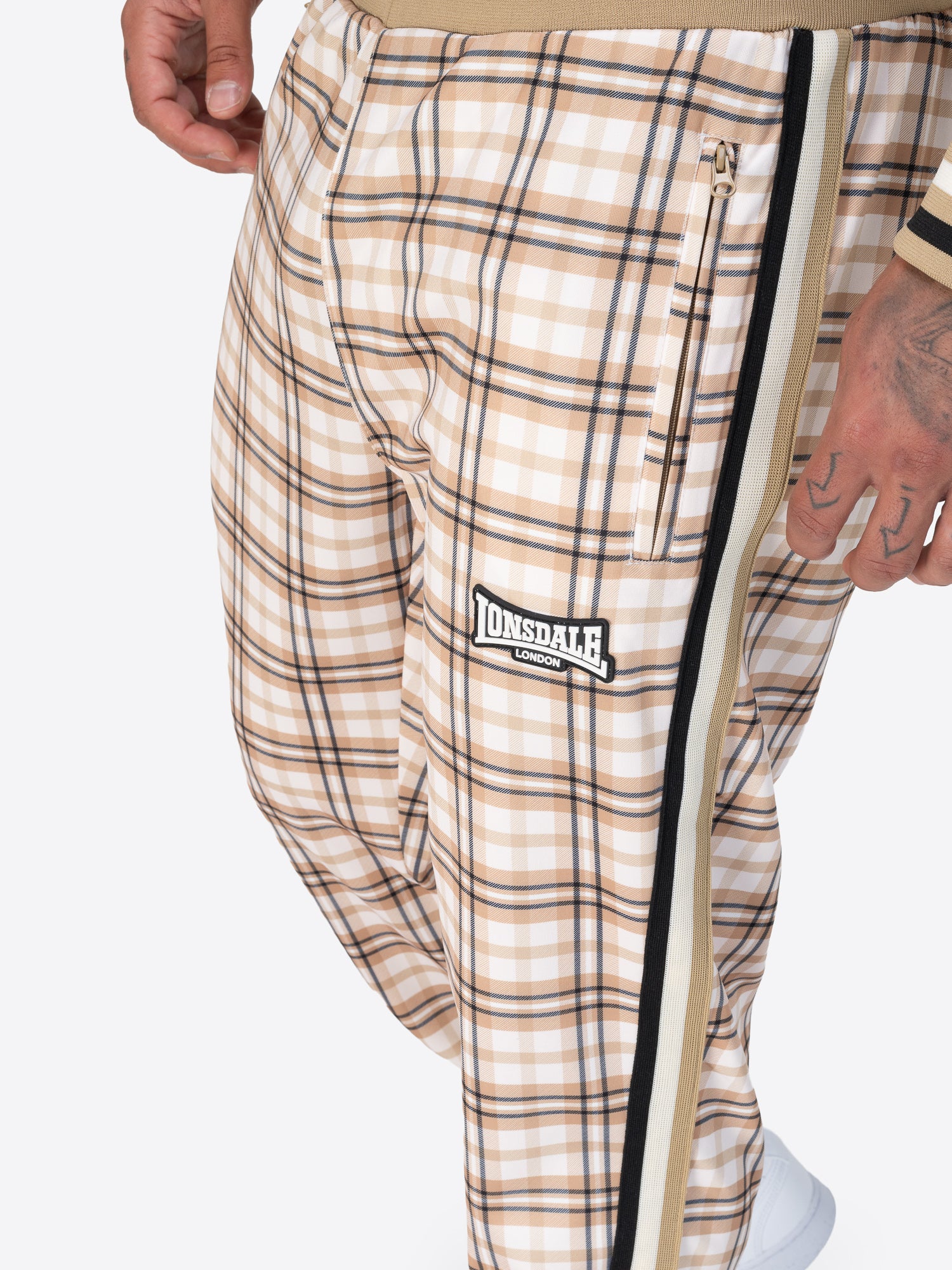 Lonsdale 117845 Camross Jogginganzug Sand/Braun/Ecru