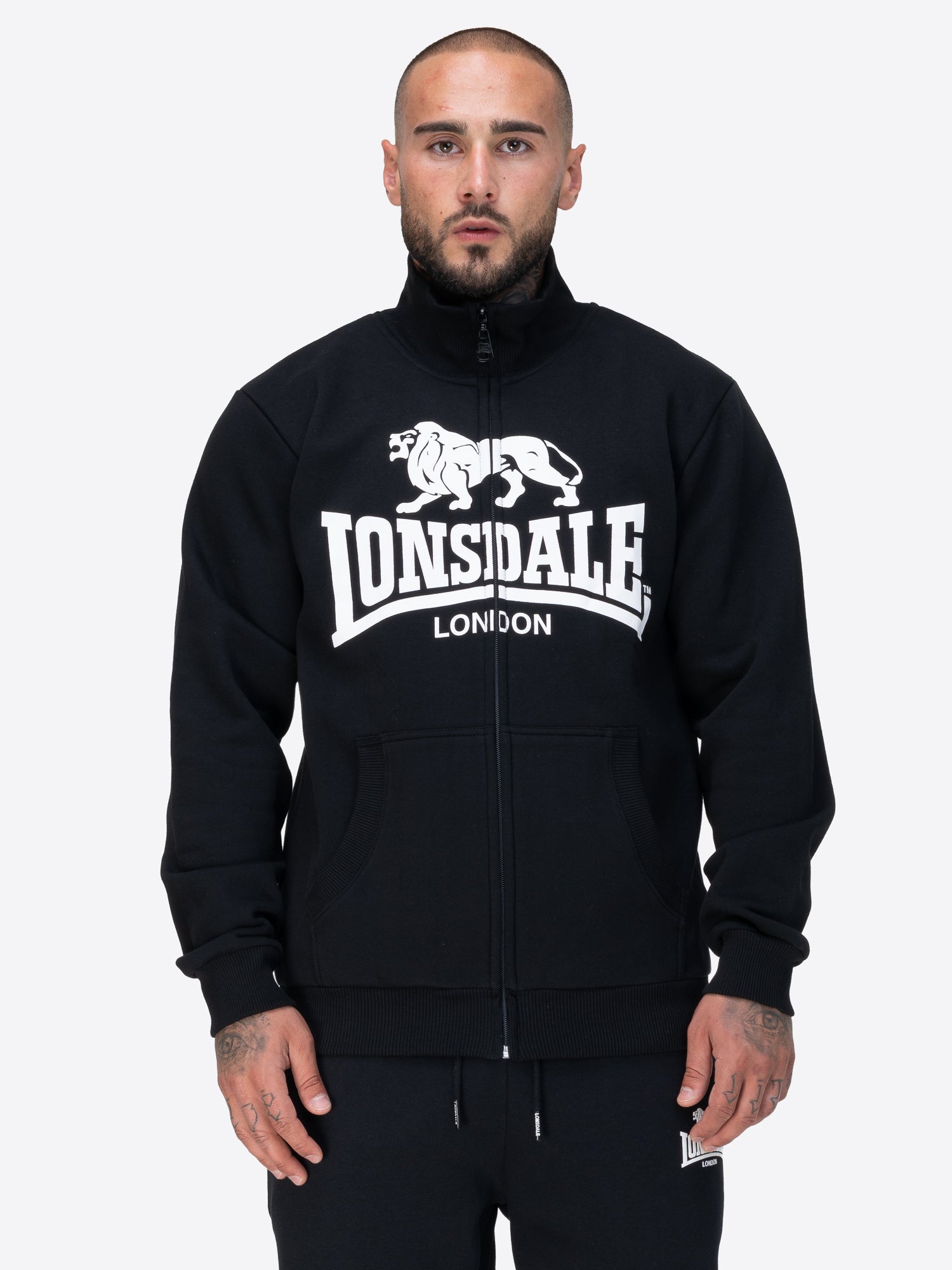 Lonsdale 117848 Blencarn Sweatjacke Schwarz
