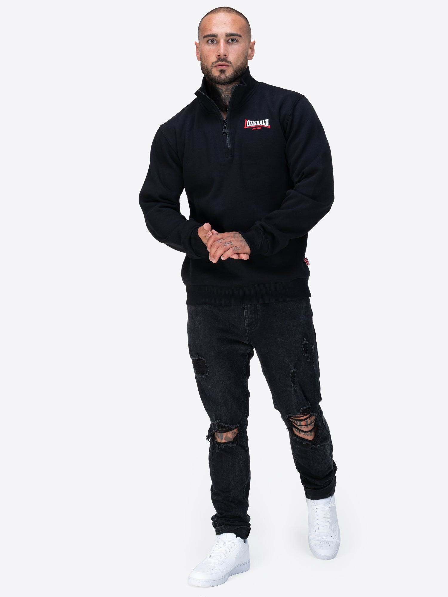 Lonsdale 117850 Gryffidam Sweatshirt Schwarz