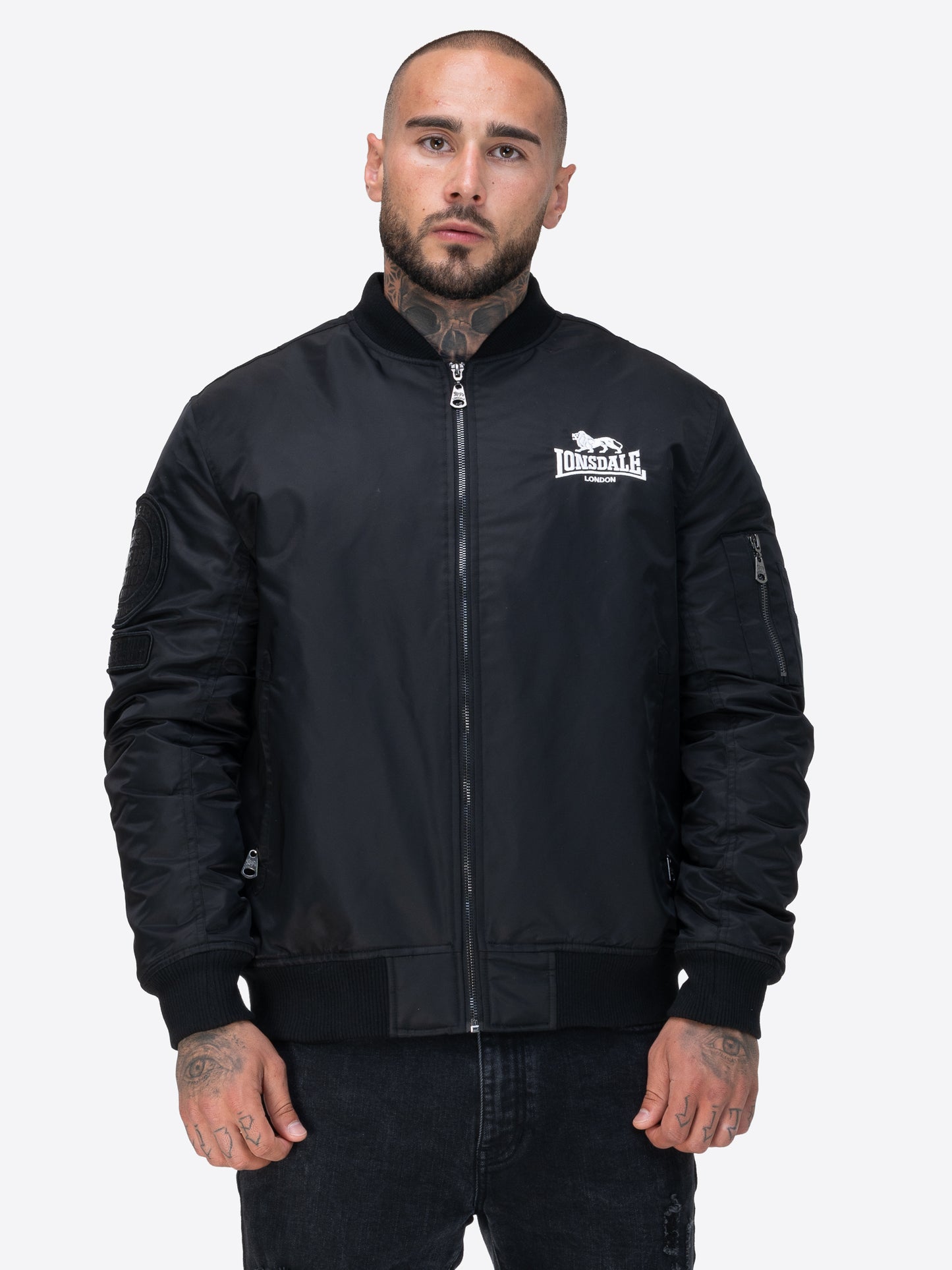 Lonsdale 117851 Ludford Jacke Schwarz