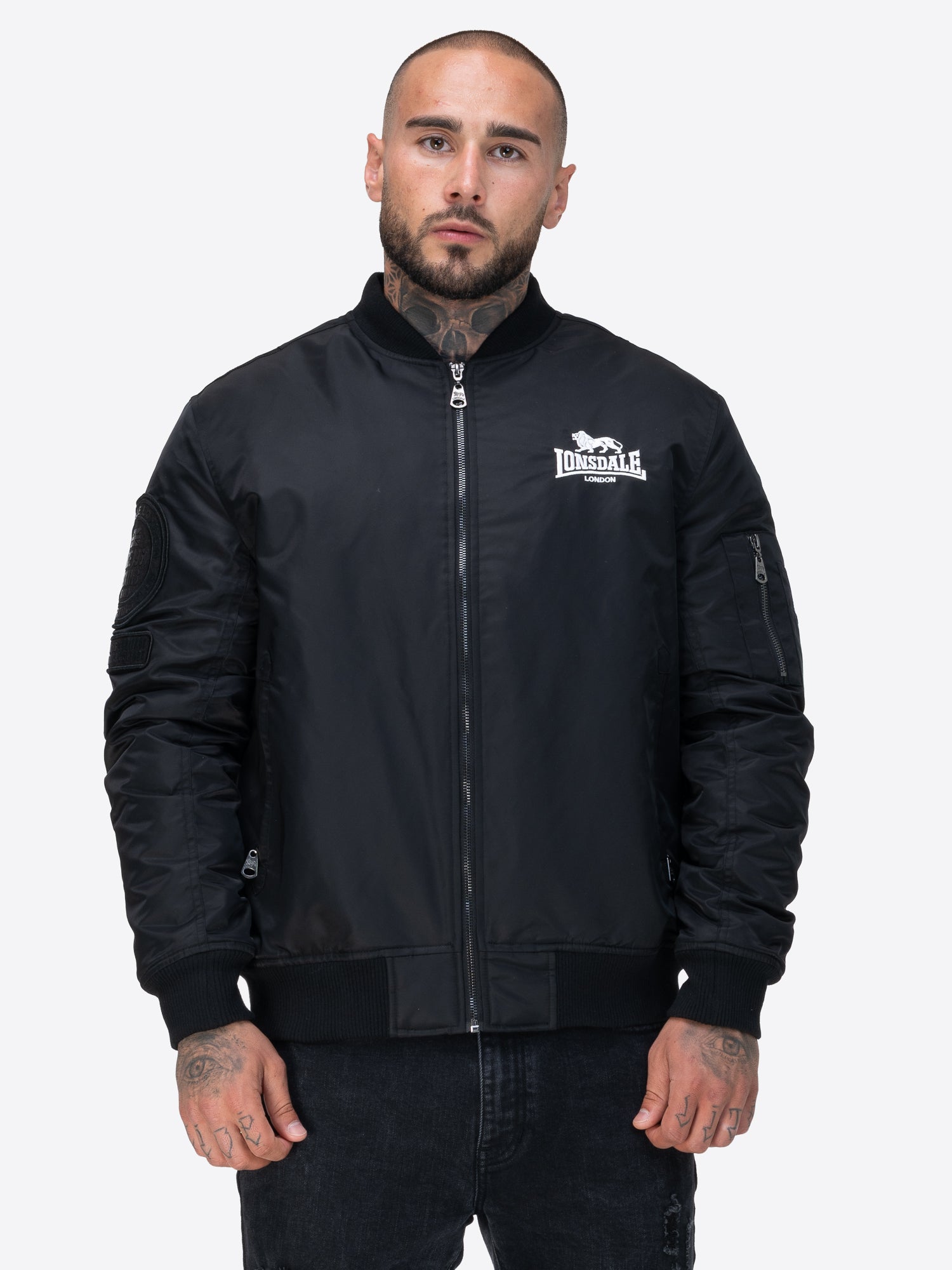 Lonsdale 117851 Ludford Jacke Schwarz