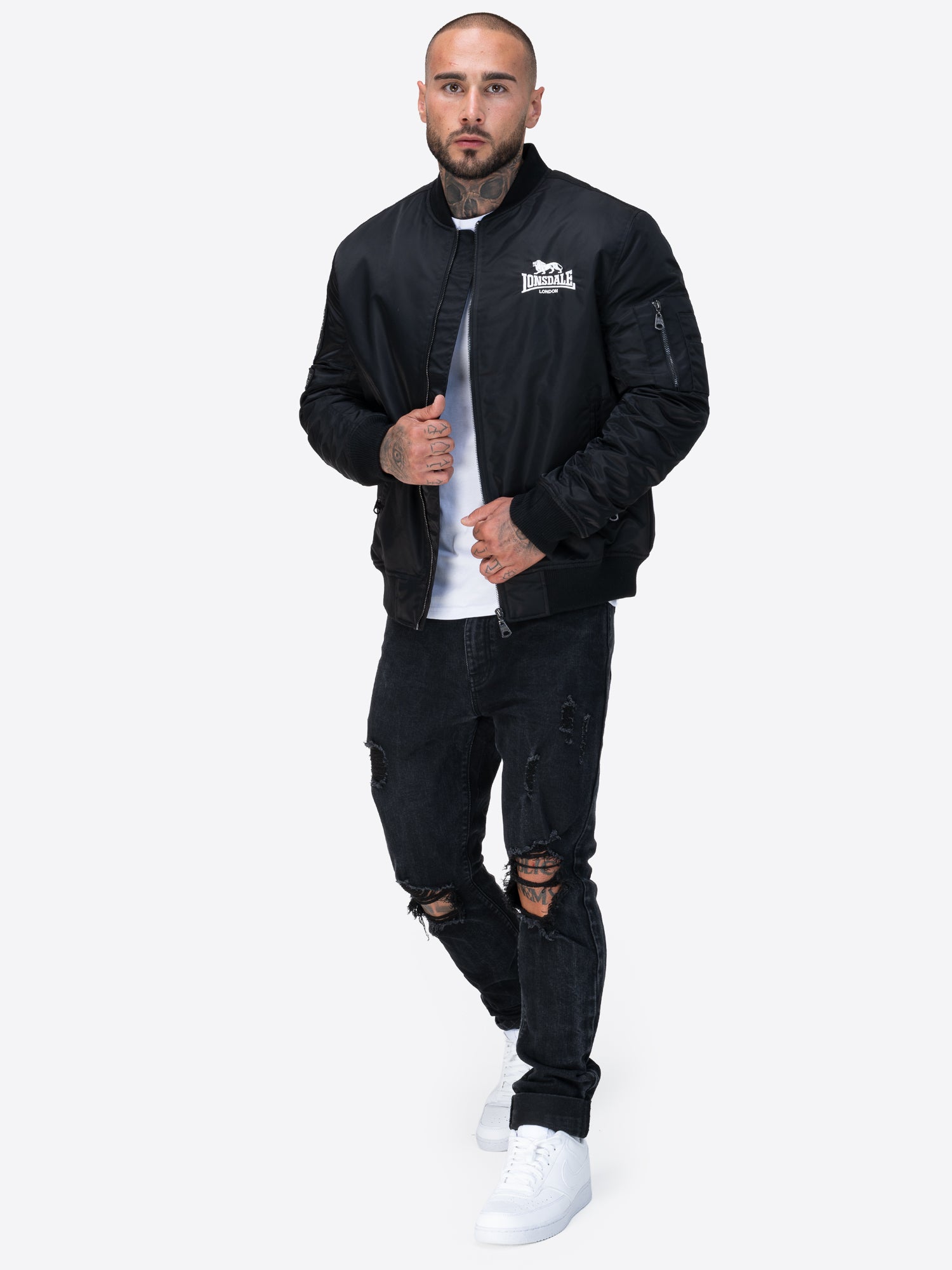 Lonsdale 117851 Ludford Jacke Schwarz