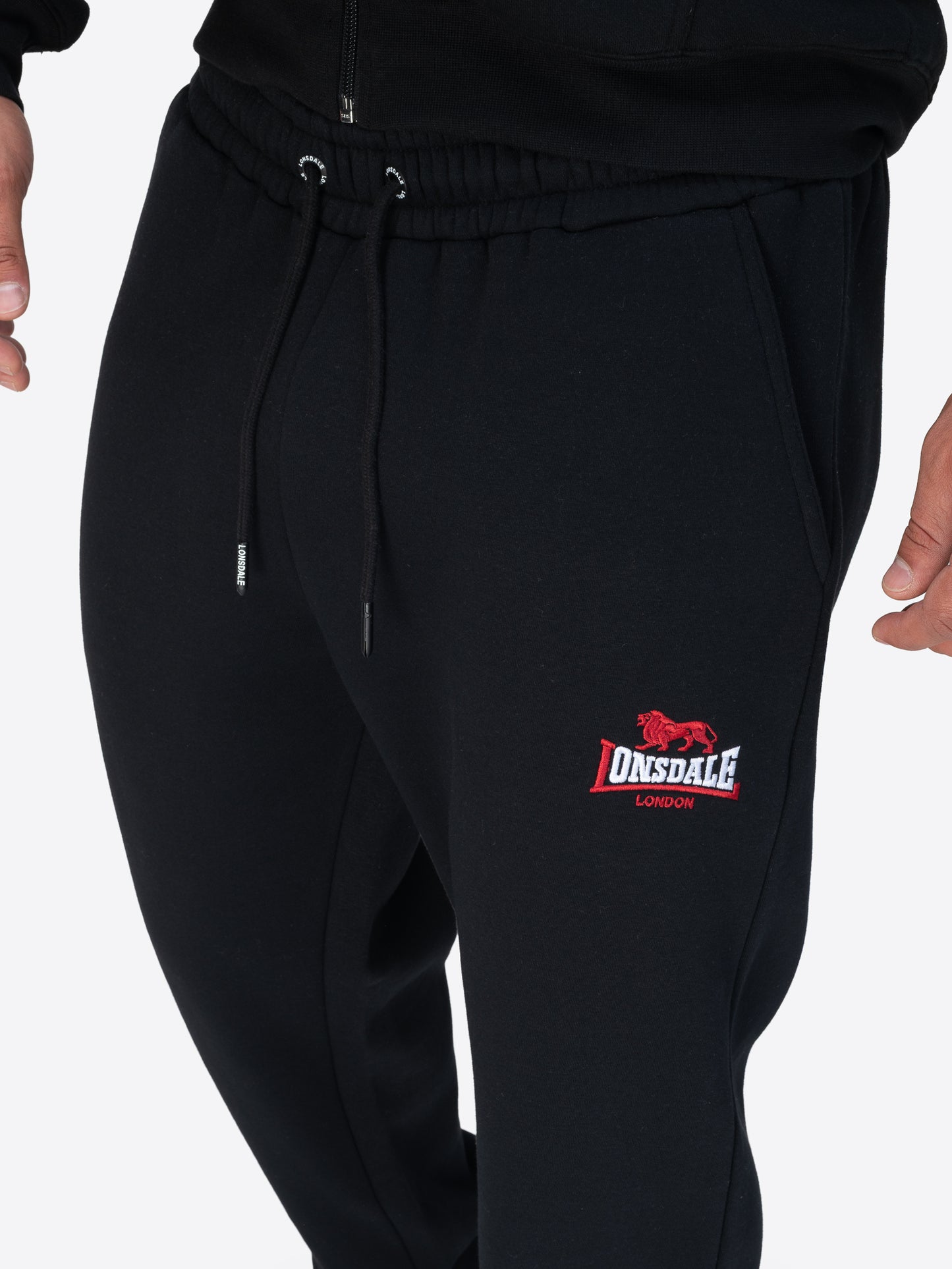 Lonsdale Jogginghose mit Logo-Stickerei und Union Jack-Label