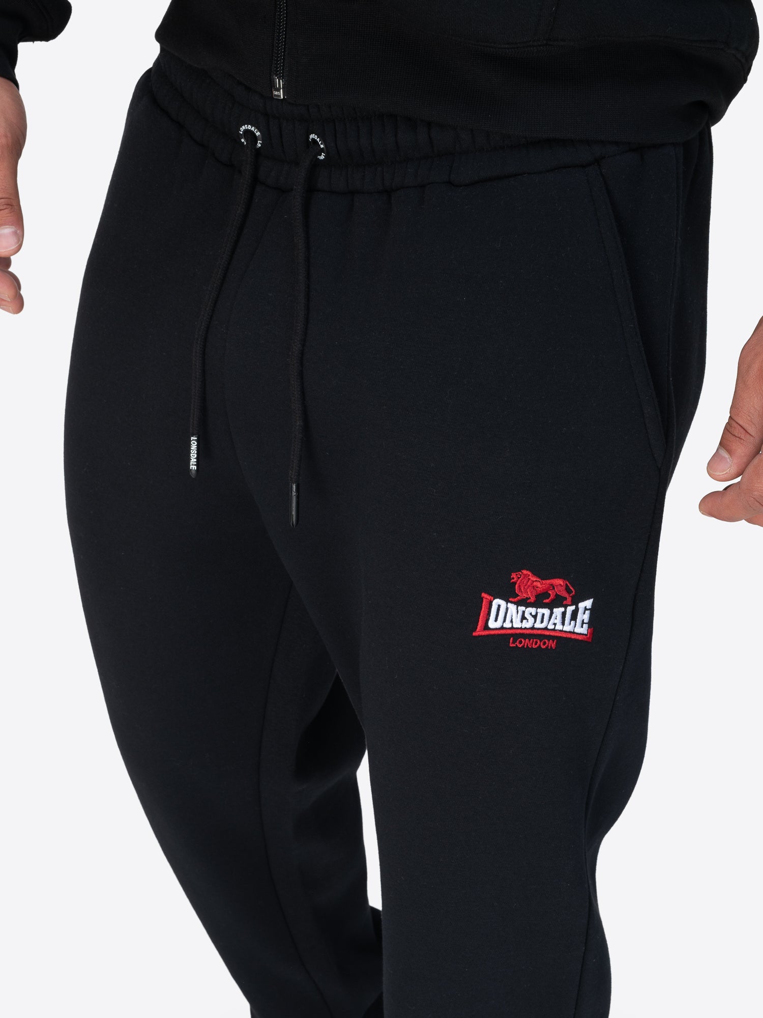 Lonsdale Jogginghose mit Logo-Stickerei und Union Jack-Label