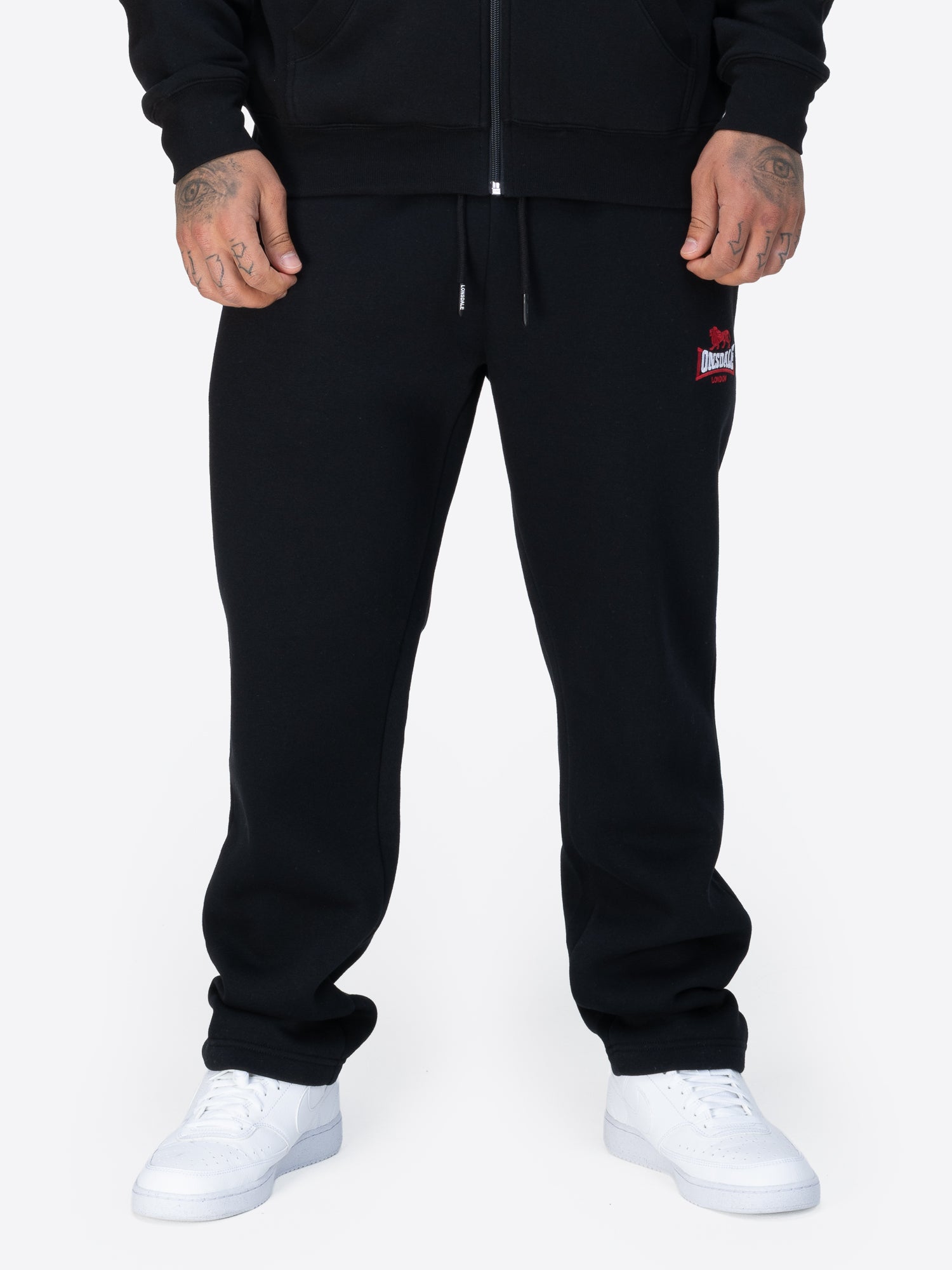 Lonsdale Jogginghose mit Logo-Stickerei und Union Jack-Label