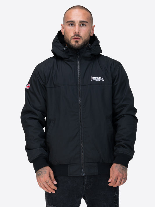 Lonsdale 117854 Dunster Kapuzenjacke Schwarz