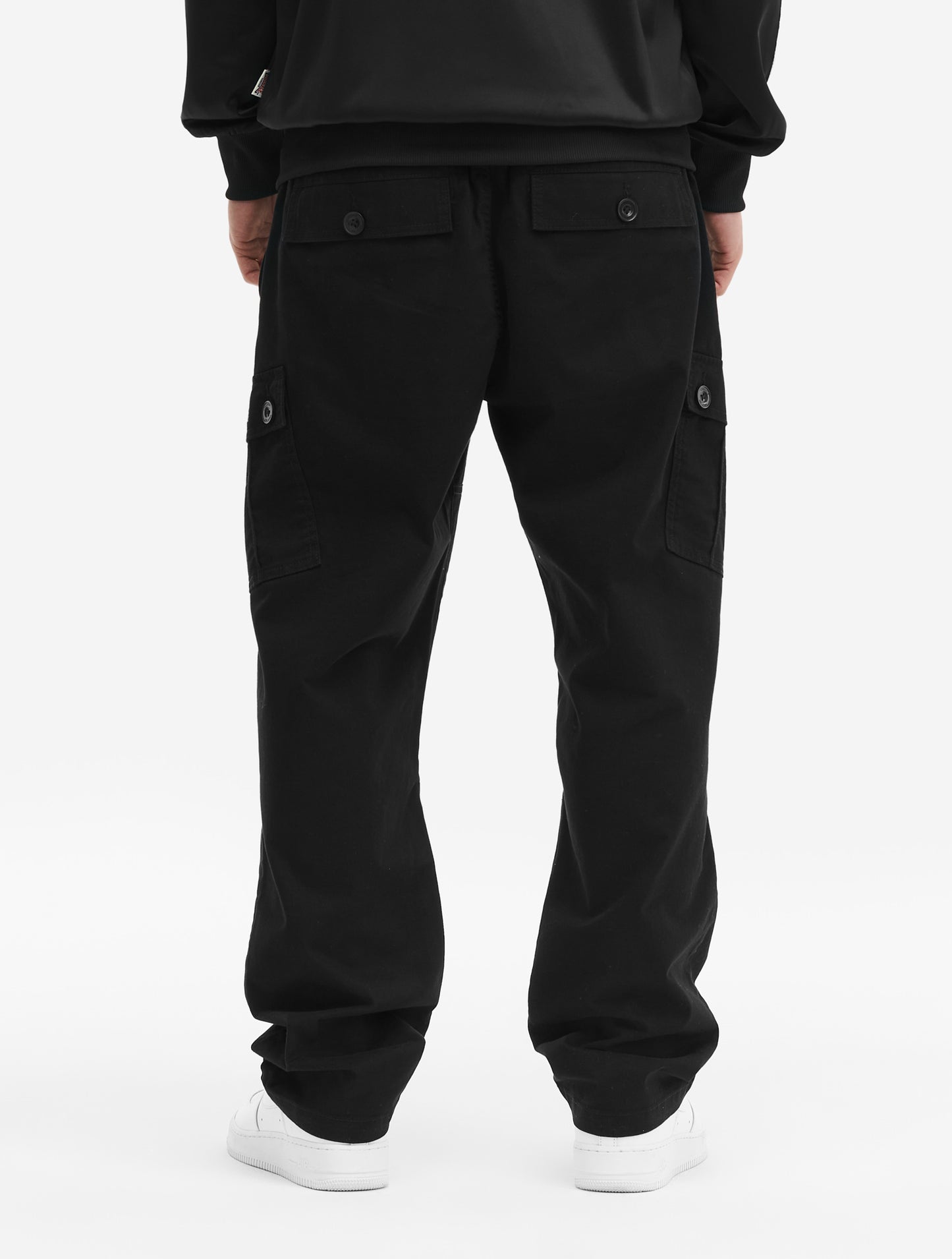 Lonsdale Cargohose Herren Schwarz Rückansicht
