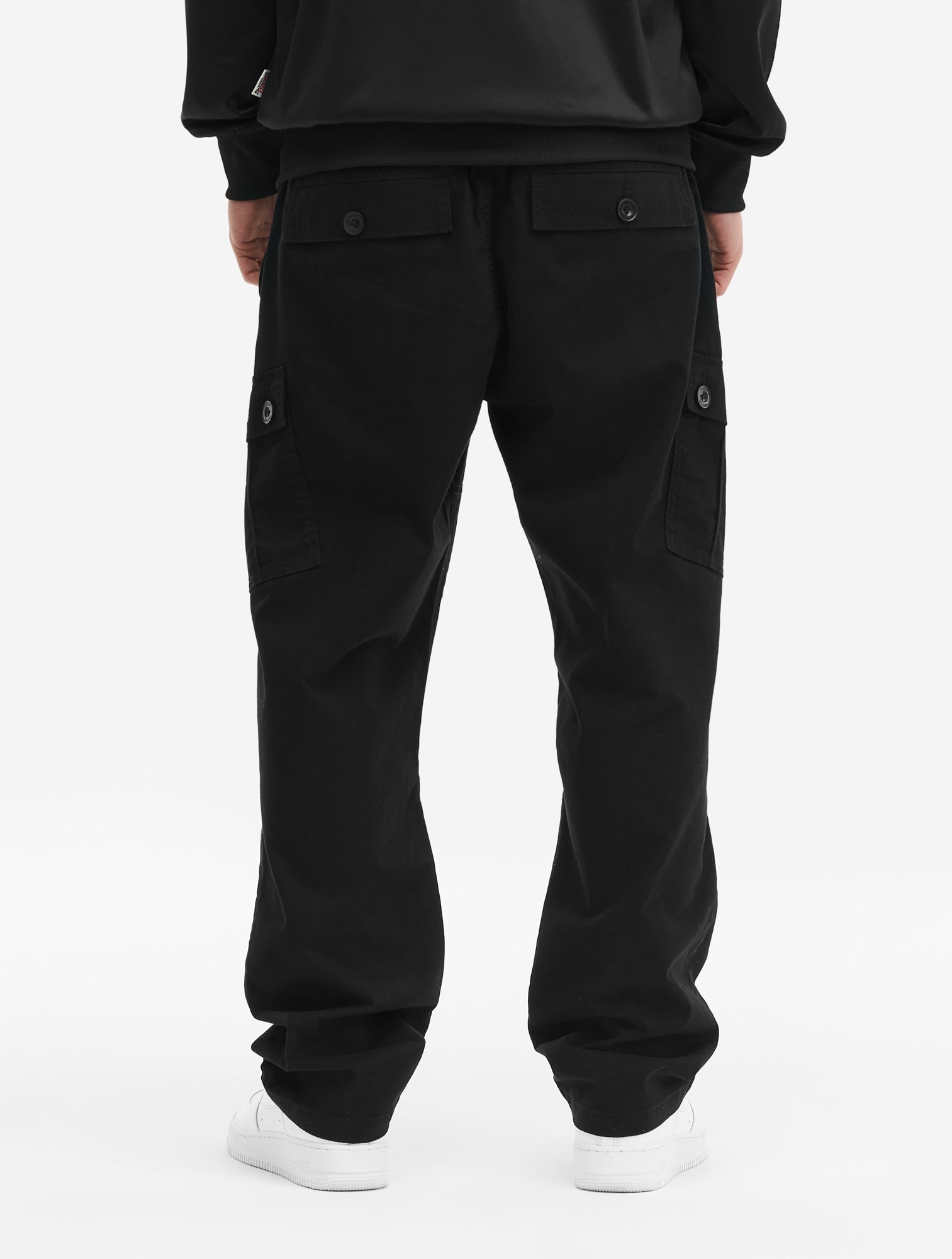 Lonsdale Cargohose Herren Schwarz Rückansicht
