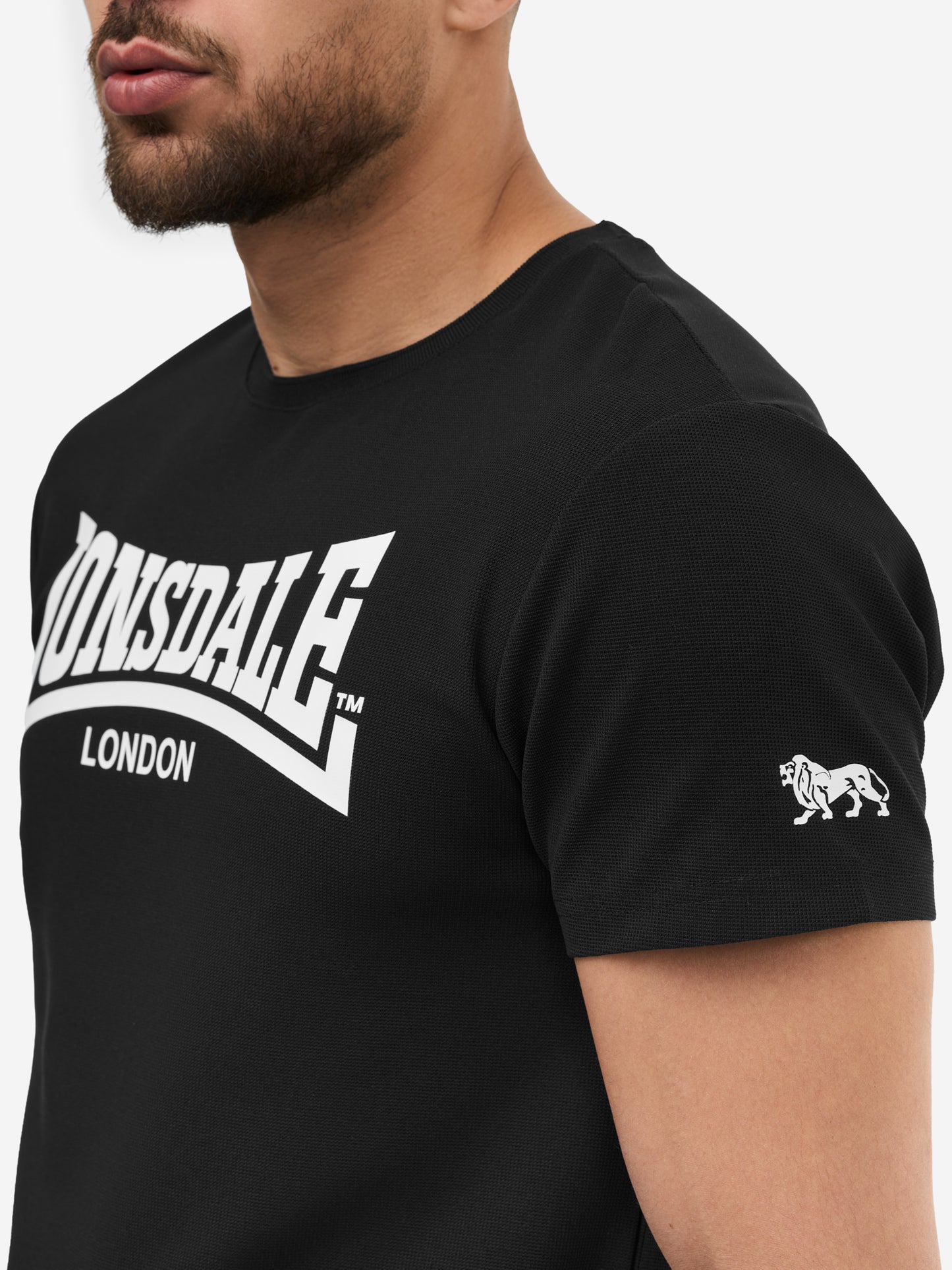 „Lonsdale T-Shirt Shorts Set, Schwarz, Regular Fit.