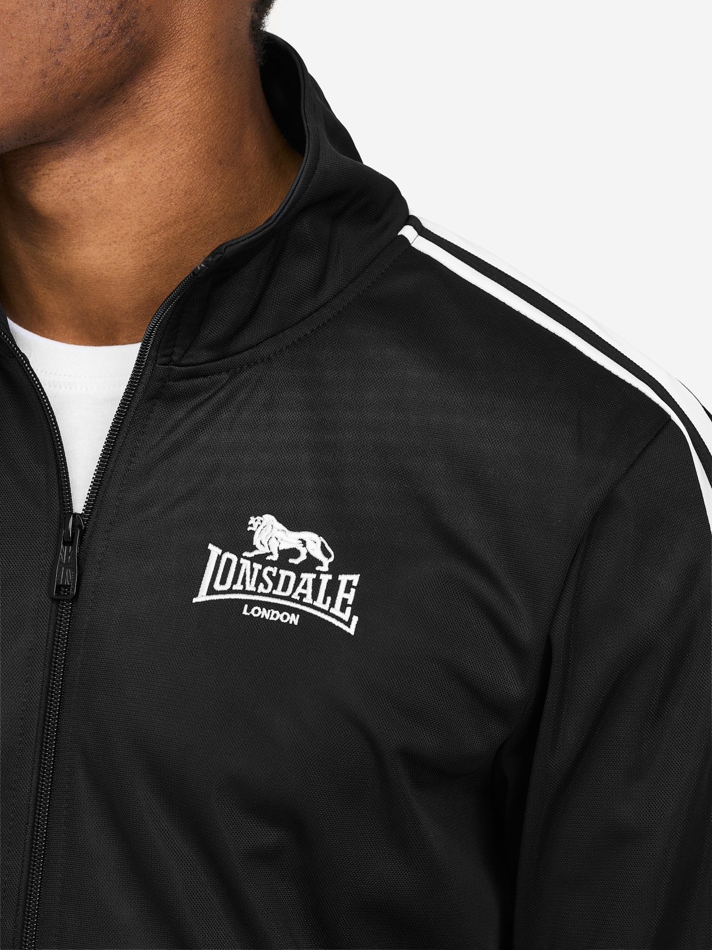 Lonsdale Trainingsjacke Herren Schwarz