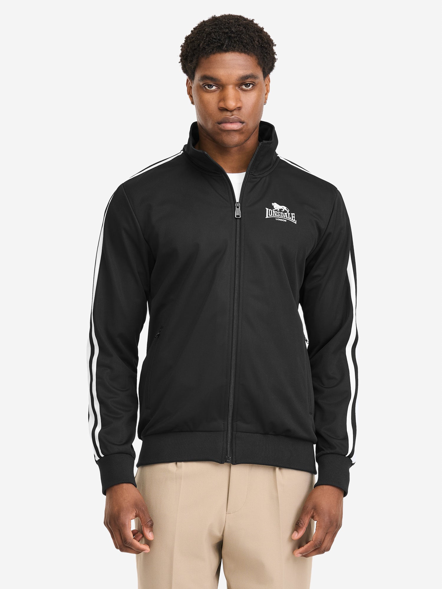 Lonsdale Trainingsjacke Herren Schwarz