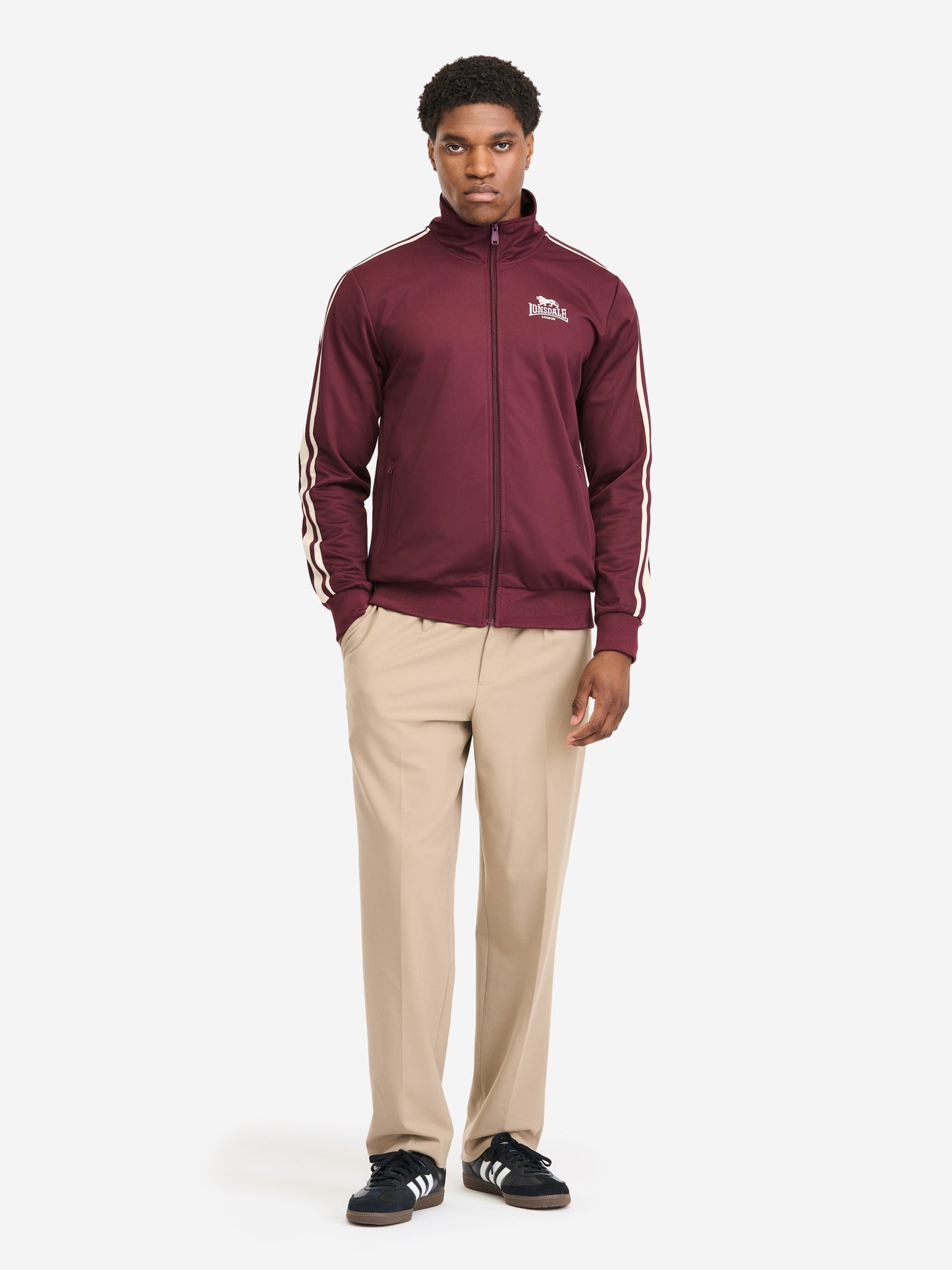 Lonsdale Trainingsjacke Herren Oxblood