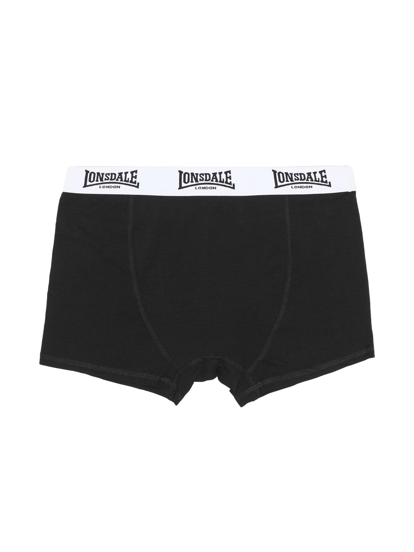 Lonsdale Herren Boxershorts 5er-Pack in Schwarz, elastischer Bund, Logo-Details, Jersey-Stoff