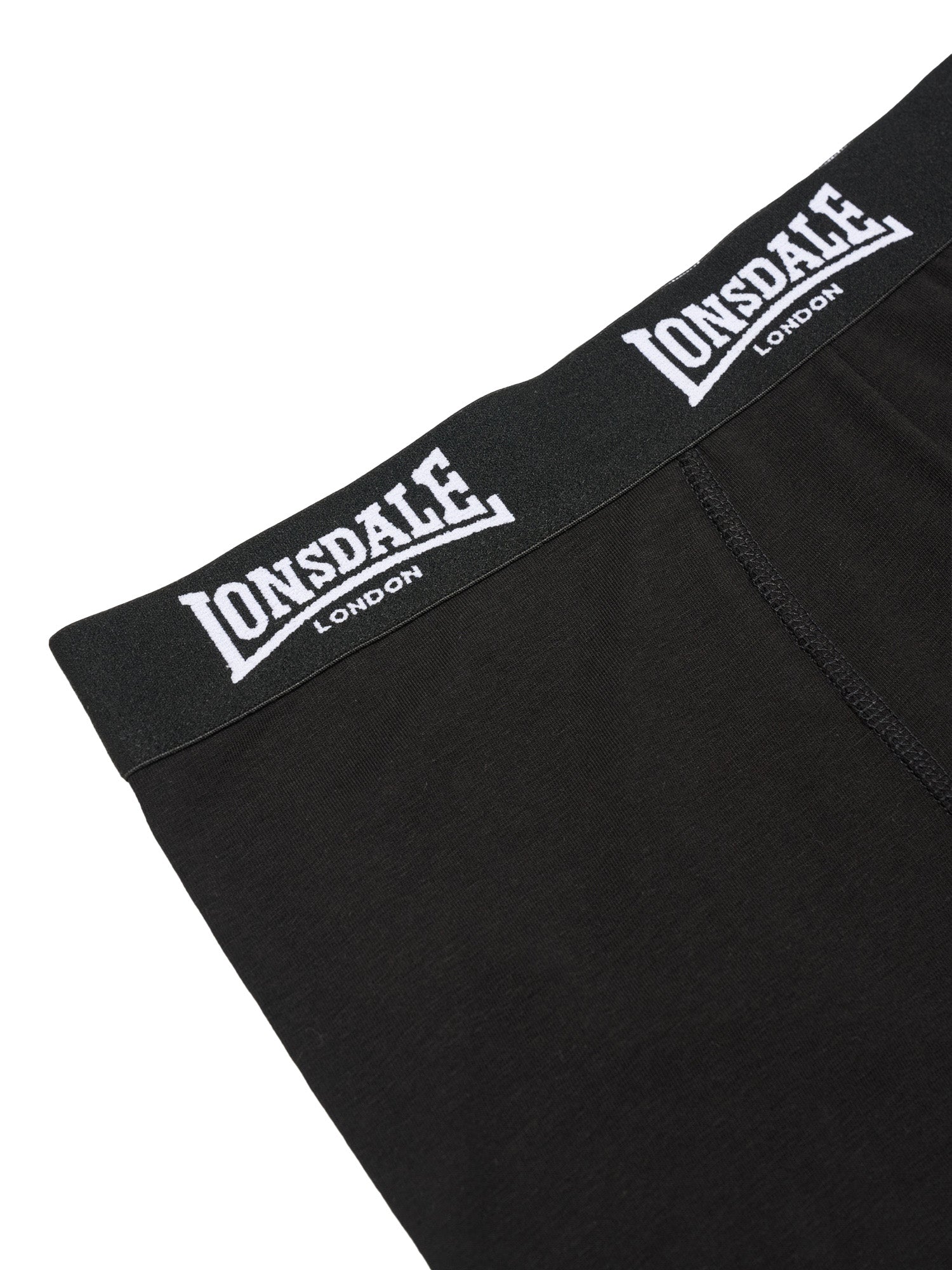 Lonsdale Herren Boxershorts 5er-Pack in Schwarz, elastischer Bund, Logo-Details, Jersey-Stoff