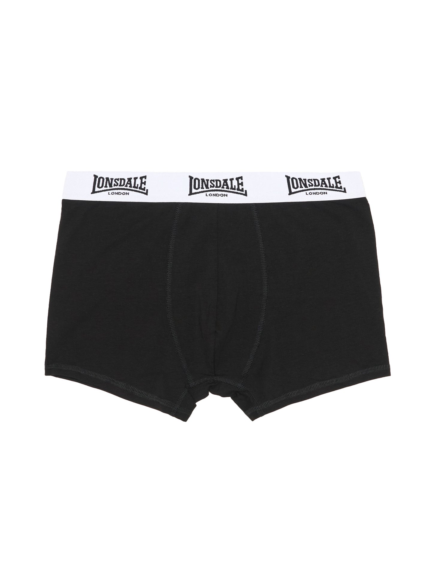 Lonsdale Herren Boxershorts 5er-Pack in Schwarz, elastischer Bund, Logo-Details, Jersey-Stoff