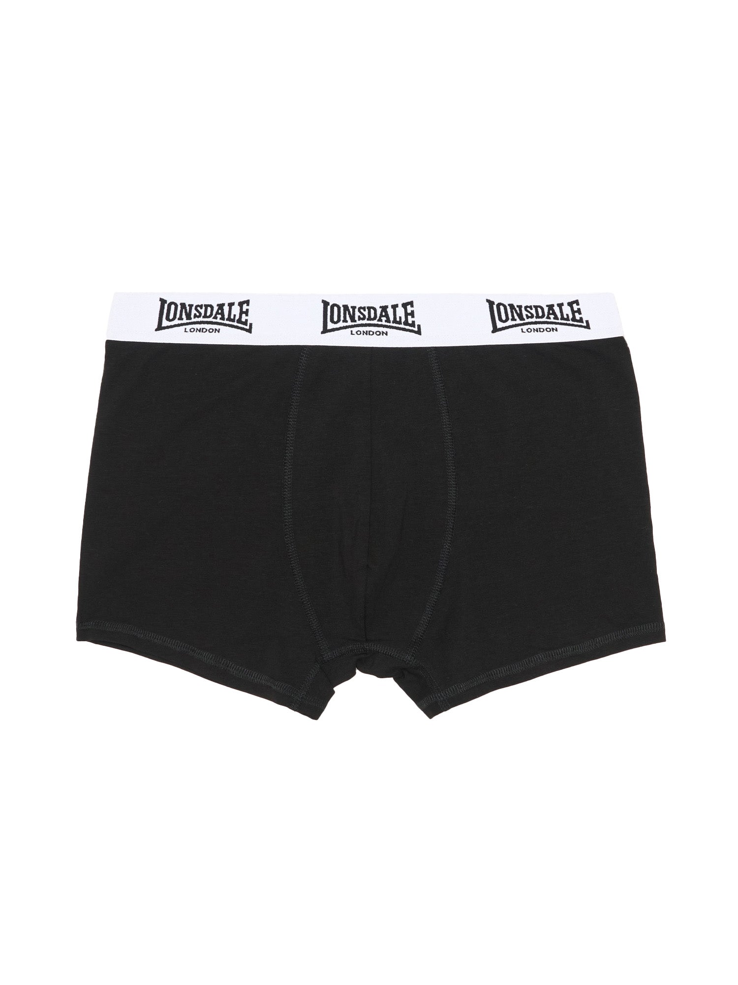 Lonsdale Herren Boxershorts 5er-Pack in Schwarz, elastischer Bund, Logo-Details, Jersey-Stoff
