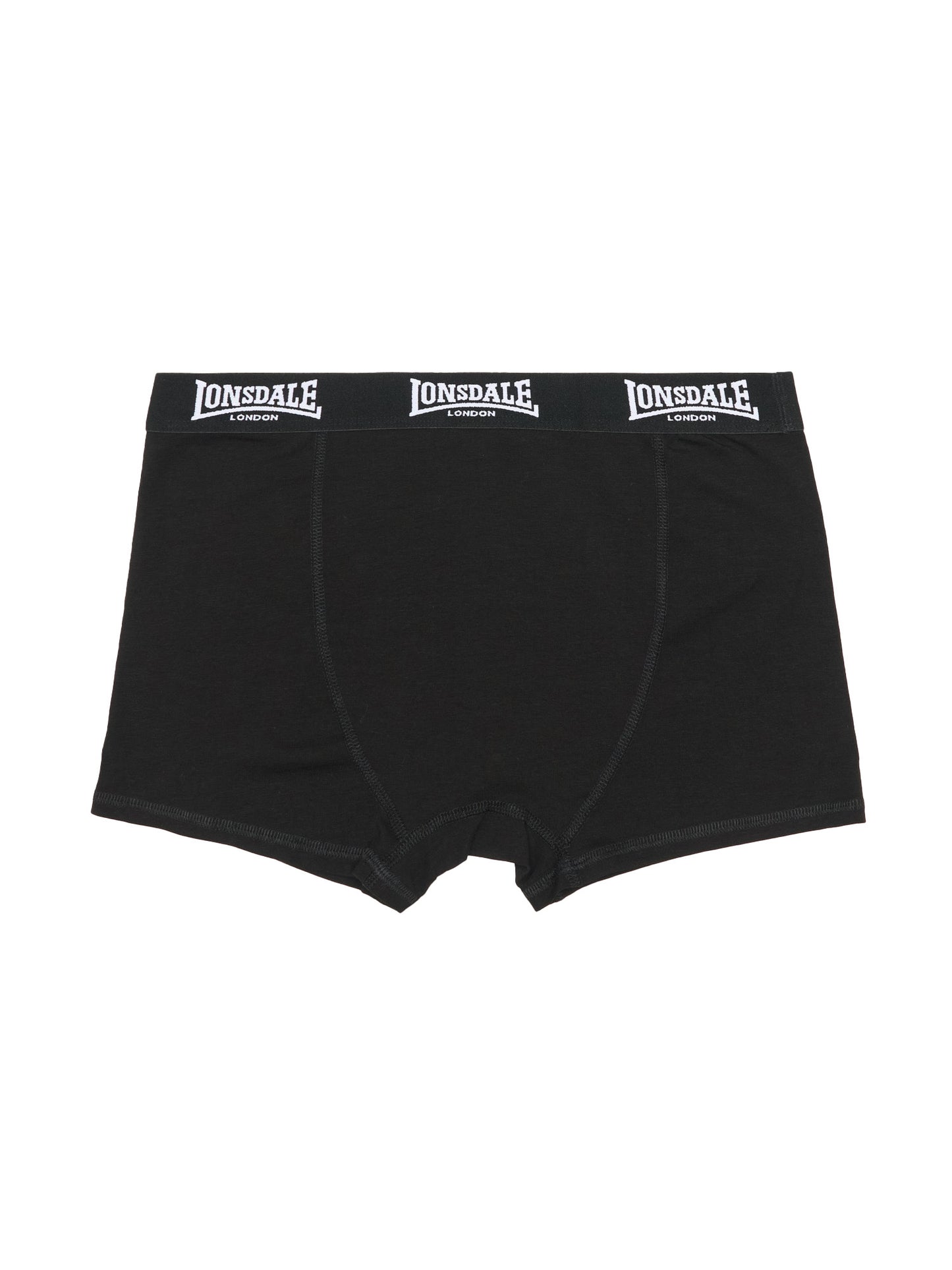 Lonsdale Herren Boxershorts 5er-Pack in Schwarz, elastischer Bund, Logo-Details, Jersey-Stoff