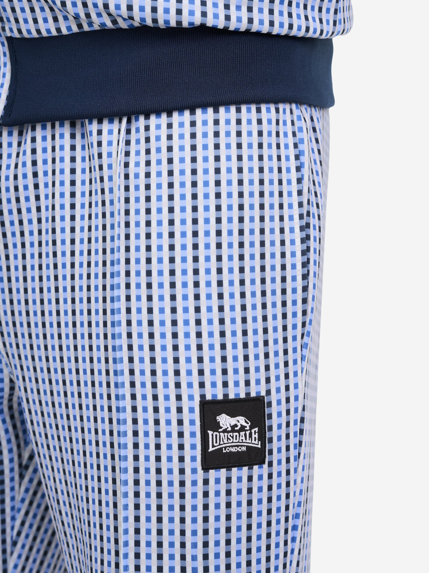 Herren Jogginganzug schmale Passform Dark Navy mit Patch, Jacke und Hose